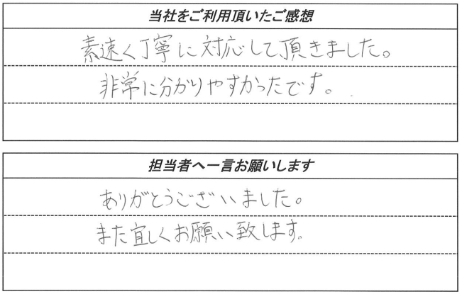お客様の声