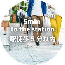 駅徒歩5分以内